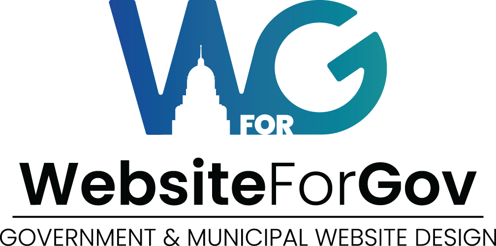 website for gov color logo with slogan